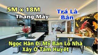 Xuất cảnh gấp Ngọc Hân bán lỗ căn nhà xây ở tâm huyết  5m x 18m Thang Máy quá đẹp tại Gò Vấp