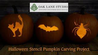 Halloween Pumpkin Carving Stencil Project | Oak Lane Studio