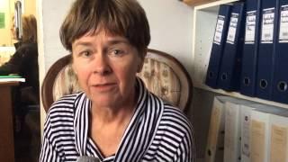 Penny Cook de-briefs after rehearsals for Ladies in Lavender