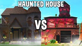 HAUNTED HOUSE 2 vs 2 BUILD BATTLE in Bloxburg