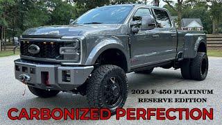 2024 Ford F450 Platinum RESERVE Carbonized Gray 6" LIFTED CUSTOM Super Duty