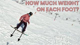 WEIGHT DISTRIBUTION & CORRECT BASIC STANCE FOR SNOWBOARDING