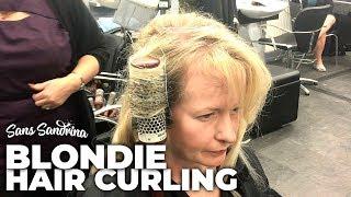 Hair curling fail for long fine blonde hair in British salon