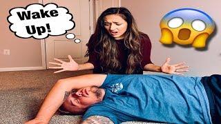 PASS OUT PRANK ON WIFE!