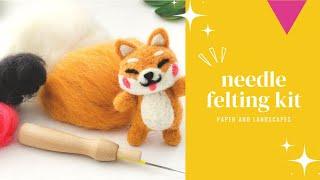 Watch us try this Needle Felting Kit for beginners!