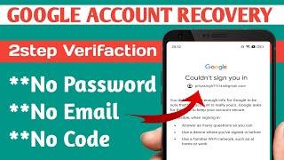 google account recovery without recovery email | gmail account recovery kaise kare | #gmail