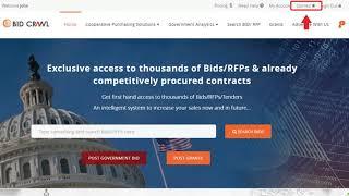 How to Search Bids / RFPs?
