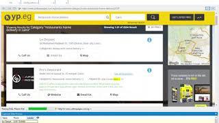 Extracting listing name, address, phone and website from Yellow Pages Egypt using WebHarvy