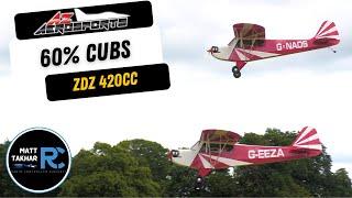 2x 60% CUBS flying in close formation | 420cc