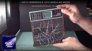 KEITH EMERSON'S 1973 MODULAR MOOG - Handmade Miniature 1/6 scale