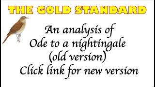 ‍ Keats "Ode to a Nightingale" OLD VERSION. Multilingual subtitles. 