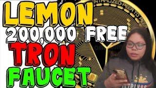 LEMON TRON FAUCET EARNING APLICATION FREE BY #BMDF