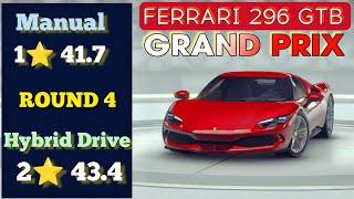 Asphalt 9 Ferrari 296 GTB Grand Prix Round 4  • Manual 1 star • Hybrid Touchdrive 2 star  • Tuscany
