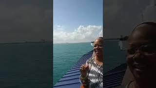 Having fun. Just won big $$$ on the Victory Casino Cruise