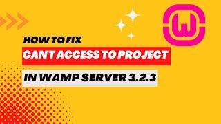 How to fix can't link your project in Wamp Server 3 2 3