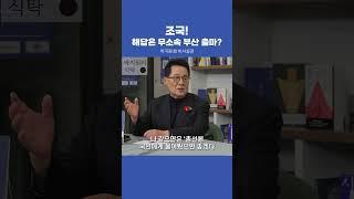 조국, 답은 무소속 부산 출마?