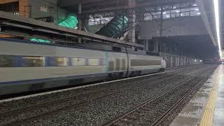 18/2/2024 KORAIL Gyeongbu High-speed Railway Line(train for Seoul) KTX passing Daegu Station