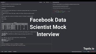 Facebook Data Scientist Mock Interview - Segment Influencers