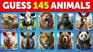 Ultimate Animal Quiz Challenge: Can You Name All 145 Animals?  (Easy to Impossible)