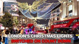 London's ICONIC Christmas Lights Countdown to Switch-On |REGENT STREET Sparkling Holiday Display!