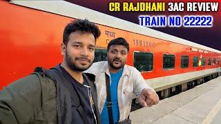 22222 Nizamuddin Csmt CR Rajdhani Express 3AC Journey with IRCTC food Review & overtakes