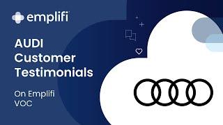 Audi USA on Emplifi VoC Capabilities