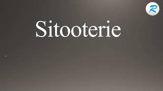 How to pronounce Sitooterie