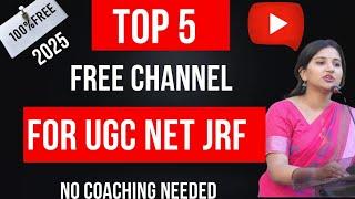 UGC NET Toppers’ Secret:  TOP 5 Free YouTube Channels You Must Follow!! #free #youtube #Jrf