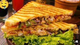 Chicken fajita sandwich _ creative corner with sadaf spicy Sandwich