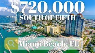 What $720,000 gets YOU in Miami | Best Miami Beach Neighborhood | South of Fifth  | Marina | 1 bed