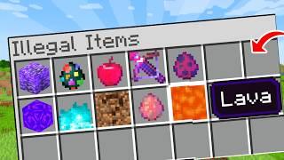 I Collected Every ILLEGAL ITEM In Minecraft! (Bedrock Edition)