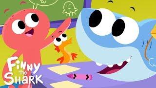 First Day Of School | Finny The Shark | Cartoon For Kids