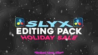 The Slyx Editing Pack HOLIDAY SALE!  (The *BEST* Editing Pack for Davinci Resolve) LINK IN DESC!