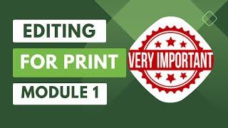 Editing for Print |Module 1| Yahya Yahi