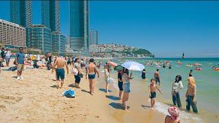 대한민국 여름여행의 성지 해운대해수욕장 해변 산책 | 부산핫플 4K HDR