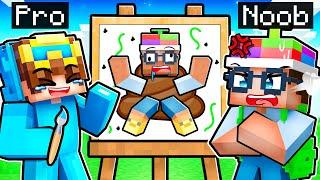 NOOB vs PRO SPEED DRAW in Minecraft!