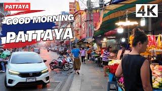 [4K] Pattaya Walking Street - S Pattaya Rd   Walking Tour (ASMR - Binaural City Sounds)