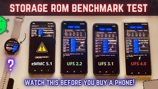 Smartphone Storage Speed Test: eMMC vs UFS 2.2 vs UFS 3.1 vs UFS 4.0!