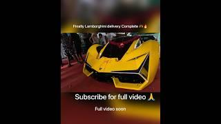 Lamborghini terzo Indian 1st hand made car delivery 🫶#viral #shortvideos #car #short#lamborghini