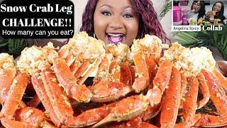 SEAFOOD BOIL MUKBANG  , SNOW CRAB LEGS CHALLENGE  , BLOVES SAUCE