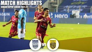 ISL 2021-22 M​10 Highlights:​ Mumbai City FC Vs Hyderabad FC