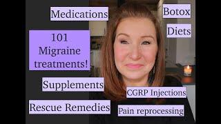 Migraine Update & Everything I've ever tried! Medications, Diets, Devices etc