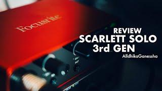 REVIEW AUDIO INTERFACE FOCUSRITE SCARLETT SOLO 3RD GEN