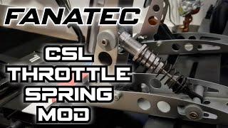 Fanatec CSL Throttle Spring Mod "It really works"