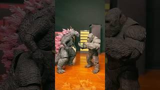 Godzilla and Kong in different dimensions  #monsterfilm #monsterverse #familyguy #actionfigures ￼