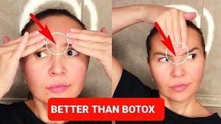 How to get rid of FROWN LINES,  Reduce WRINKLES between eyebrows with FACE massage, FOREHEAD WRINKLE