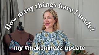 How many of my #makenine garments have I sewn so far?