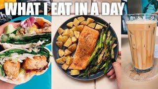 WHAT I EAT IN A DAY AS A TRIATHLETE #31 | Favorite Quick Lunch + COFFEE OVERLOAD!