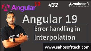 Error handling in interpolation in Angular 19 | Data Binding | Angular 19 Tutorials in Hindi