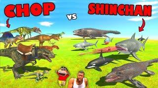 SHINCHAN vs CHOP but MYSTERY SPIN CATEGORIES in Animal Revolt Battle Simulator